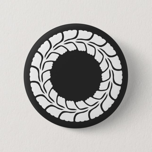 [Family Crests] Flowers Pinback Button (Front)
