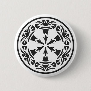 [Family Crests] Flowers Pinback Button
