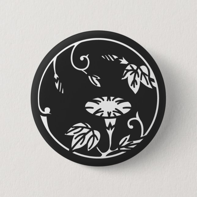 [Family Crests] Flowers Pinback Button (Front)
