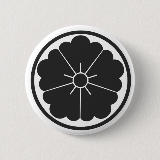 [Family Crests] Flowers Pinback Button (Front)