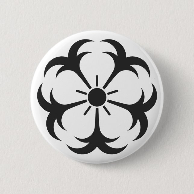 [Family Crests] Flowers Pinback Button (Front)