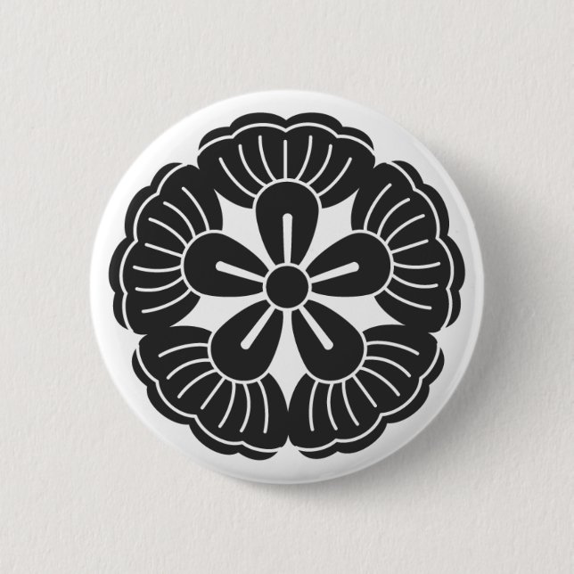 [Family Crests] Flowers Pinback Button (Front)