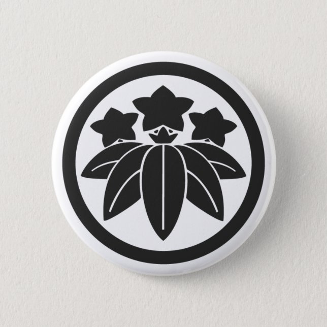 [Family Crests] Flowers Pinback Button (Front)