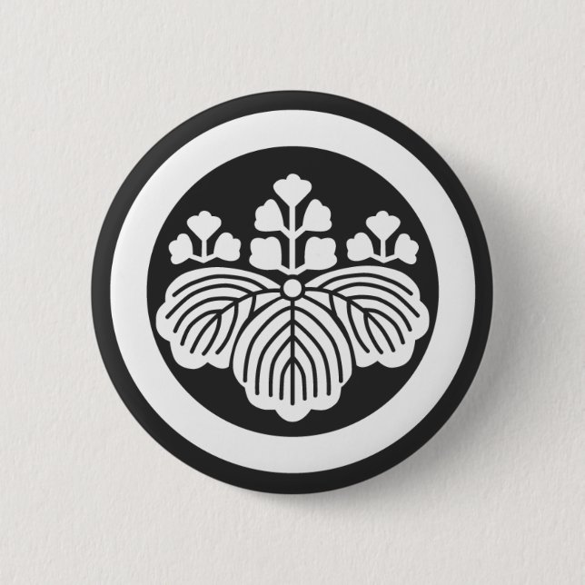 [Family Crests] Flowers Pinback Button (Front)