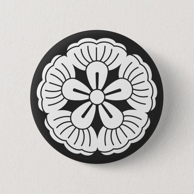 [Family Crests] Flowers Pinback Button (Front)