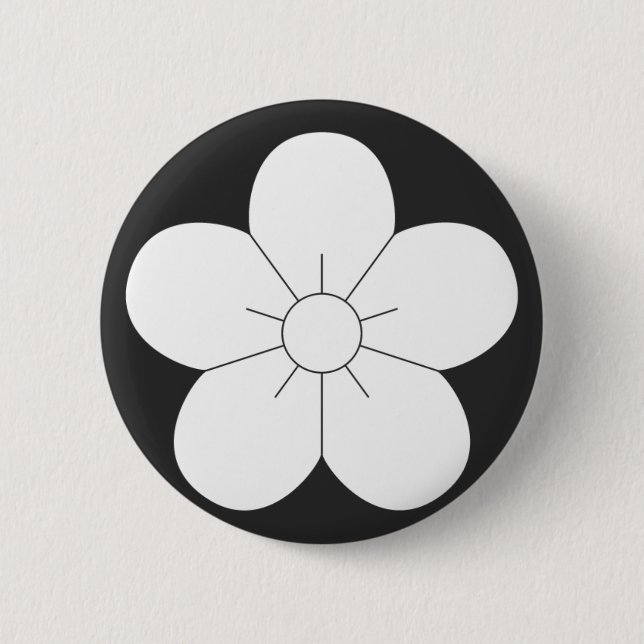 [Family Crests] Flowers Pinback Button (Front)