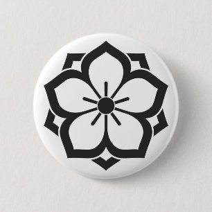 [Family Crests] Flowers Pinback Button