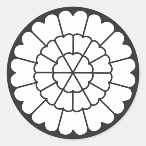 [Family Crests] Flowers Round Sticker
