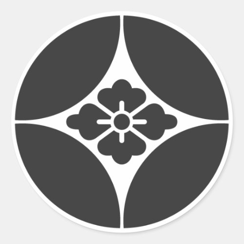 [Family Crests] Flowers Round Sticker