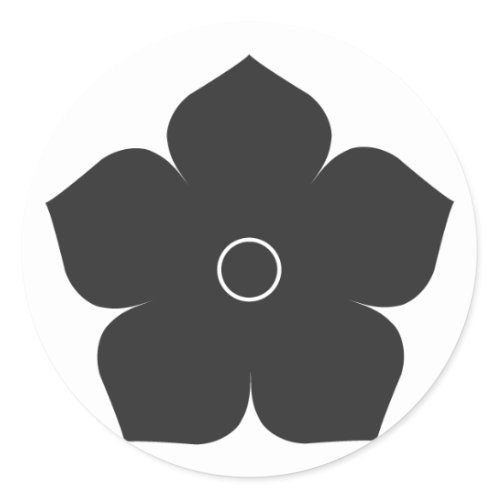 [Family Crests] Flowers Round Stickers