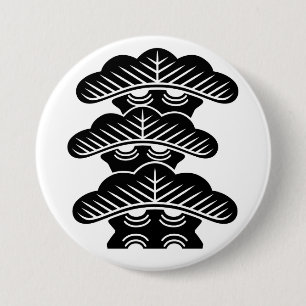 [Family Crests] Left-aligned 3tiered pine trees Button