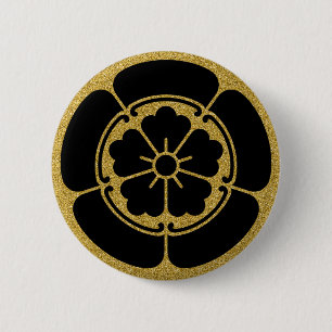 [Family Crests] Oda Mokko and Chinese flower Button