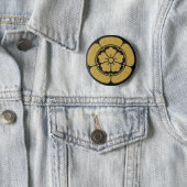 [Family Crests] Oda Mokko and Chinese flower pined Button (In Situ)