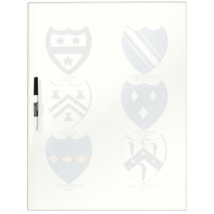 Family Crests of Various English Houses Dry-Erase Board