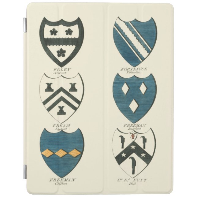 Family Crests of Various English Houses iPad Smart Cover (Front)
