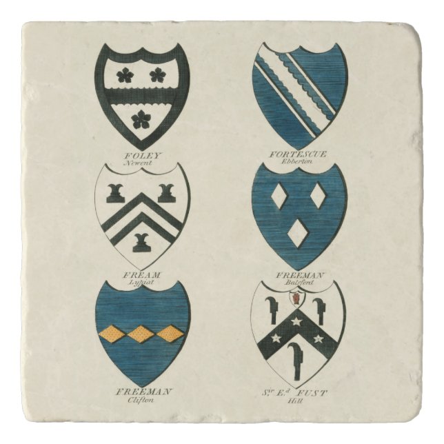 Family Crests of Various English Houses Trivet (Front)
