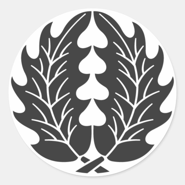 [Family Crests] Plants Classic Round Sticker (Front)