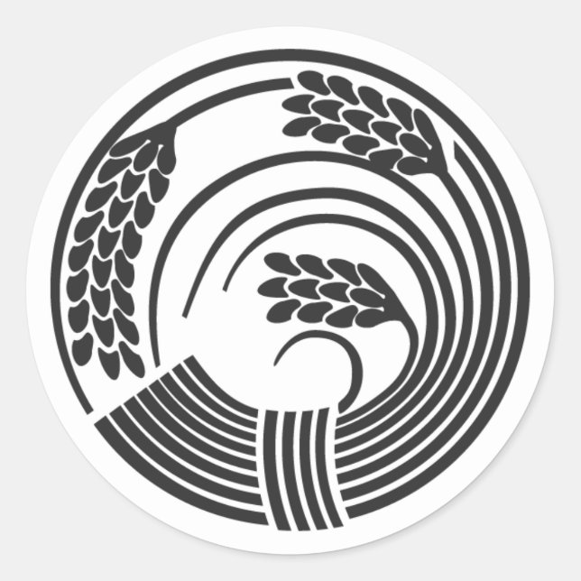 [Family Crests] Plants Classic Round Sticker (Front)