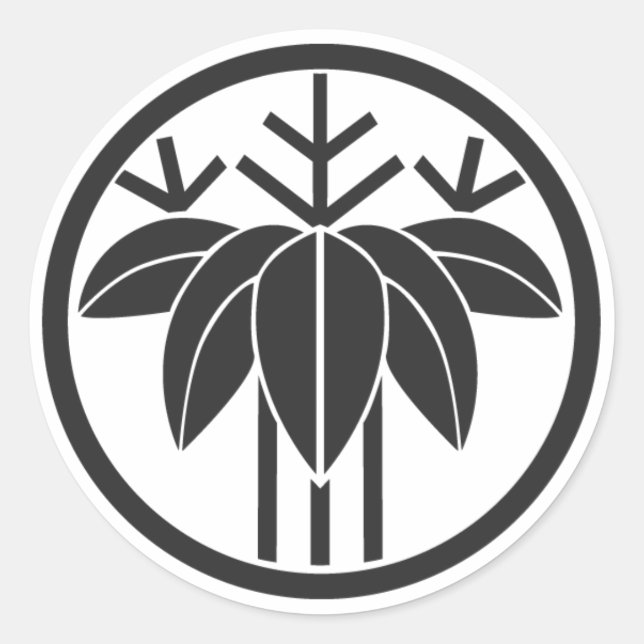 [Family Crests] Plants Classic Round Sticker (Front)
