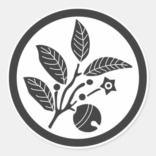 [Family Crests] Plants Classic Round Sticker (Front)