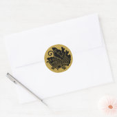 [Family Crests] Swallowtail butterfly Classic Round Sticker (Envelope)