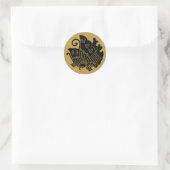 [Family Crests] Swallowtail butterfly Classic Round Sticker (Bag)