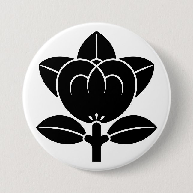 [Family Crests] Tachibana flower Button (Front)