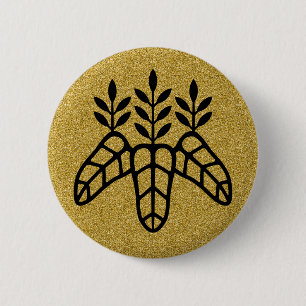 [Family Crests] Taiko Paulownia Button