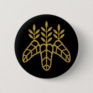[Family Crests] Taiko Paulownia Round Button