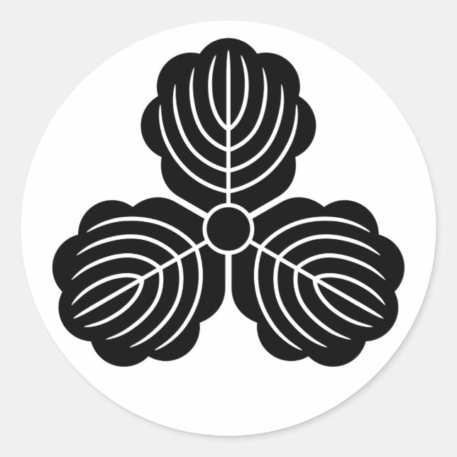 [Family Crests] three ork leaves Classic Round Sticker (Front)
