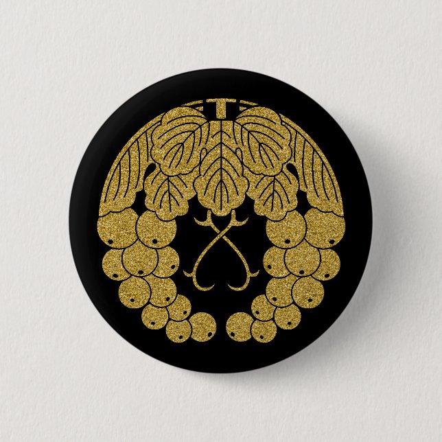 [Family Crests] Two grapes Button (Front)