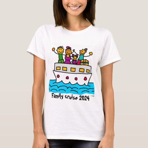 Family Cruise 2024 _ Young Womans Adventure T T_Shirt