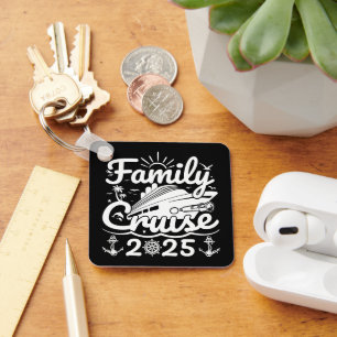 Family Cruise 2025 Cool Funny Family Trip Cruise Keychain