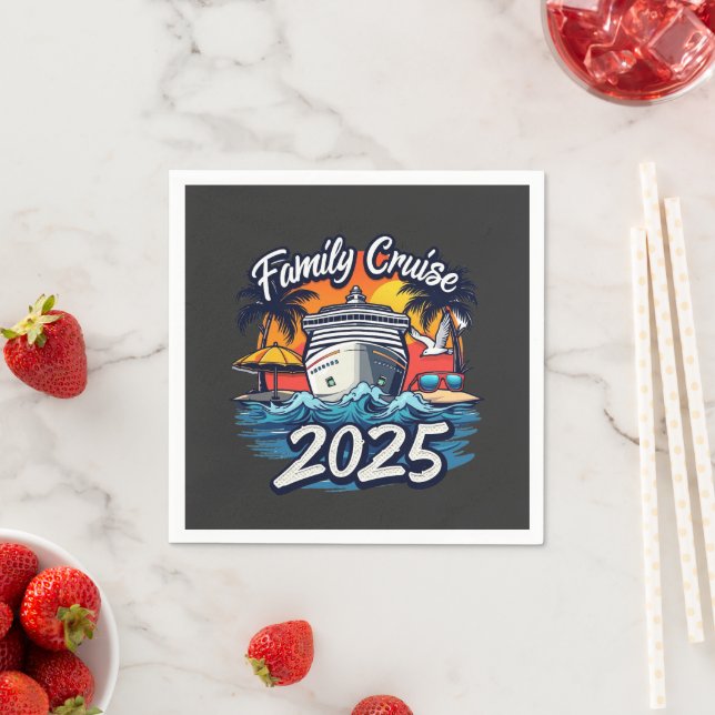 Family Cruise 2025 Family Matching Crew Ship Napkins (Insitu)