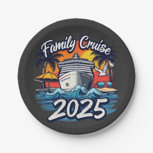 Family Cruise 2025 Family Matching Crew Ship Paper Plates
