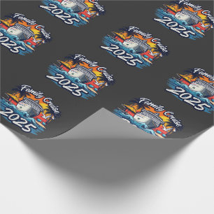 Family Cruise 2025 Family Matching Crew Ship Wrapping Paper