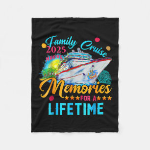 Family Cruise 2025 Family Matching Cruise Vacation Fleece Blanket