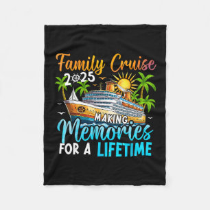 Family Cruise 2025 Family Matching Cruise Vacation Fleece Blanket