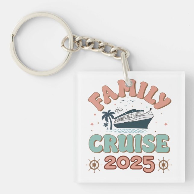 Family Cruise 2025 Keychain (Front)