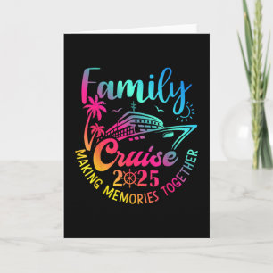 Family Cruise 2025 Summer Vacation Matching Family Card