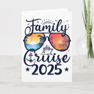Family Cruise 2025 Summer Vacation Matching Family Card