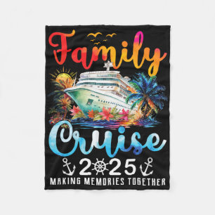 Family Cruise 2025 Vacation Trip Family Matching C Fleece Blanket
