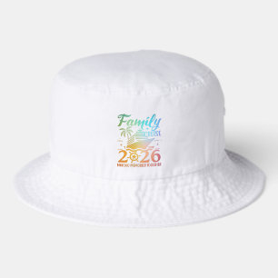 Family Cruise 2026 Colorful Tropical Custom Bucket Hat