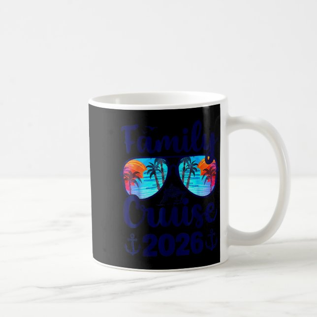 Family Cruise 2026 Family Vacation Matching Family Coffee Mug (Right)