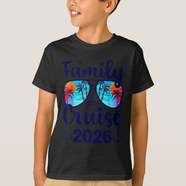 Family Cruise 2026 Family Vacation Matching Family T-Shirt (Front)
