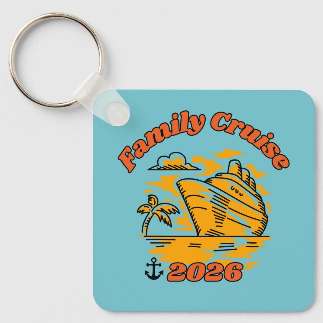 Family Cruise 2026 Keychain (Front)