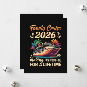 Family Cruise 2026 Making Memories for A Lifetime Holiday Card