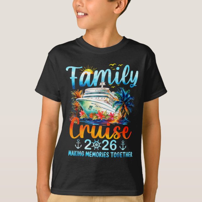 Family Cruise 2026 Making Memories Together Matchi T-Shirt (Front)