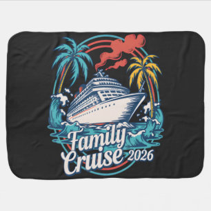 Family Cruise 2026 Summer Beach Vacation Family Baby Blanket