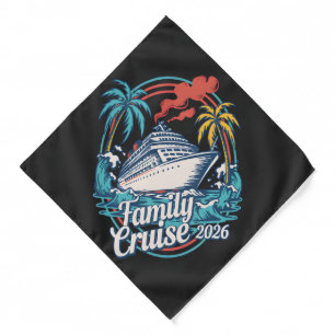 Family Cruise 2026 Summer Beach Vacation Family Bandana